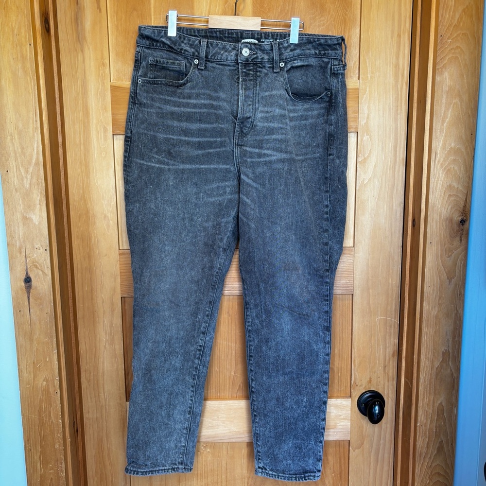 🌺🌺🌺3/25 Old Navy OG Straight Highrise Jeans Grey